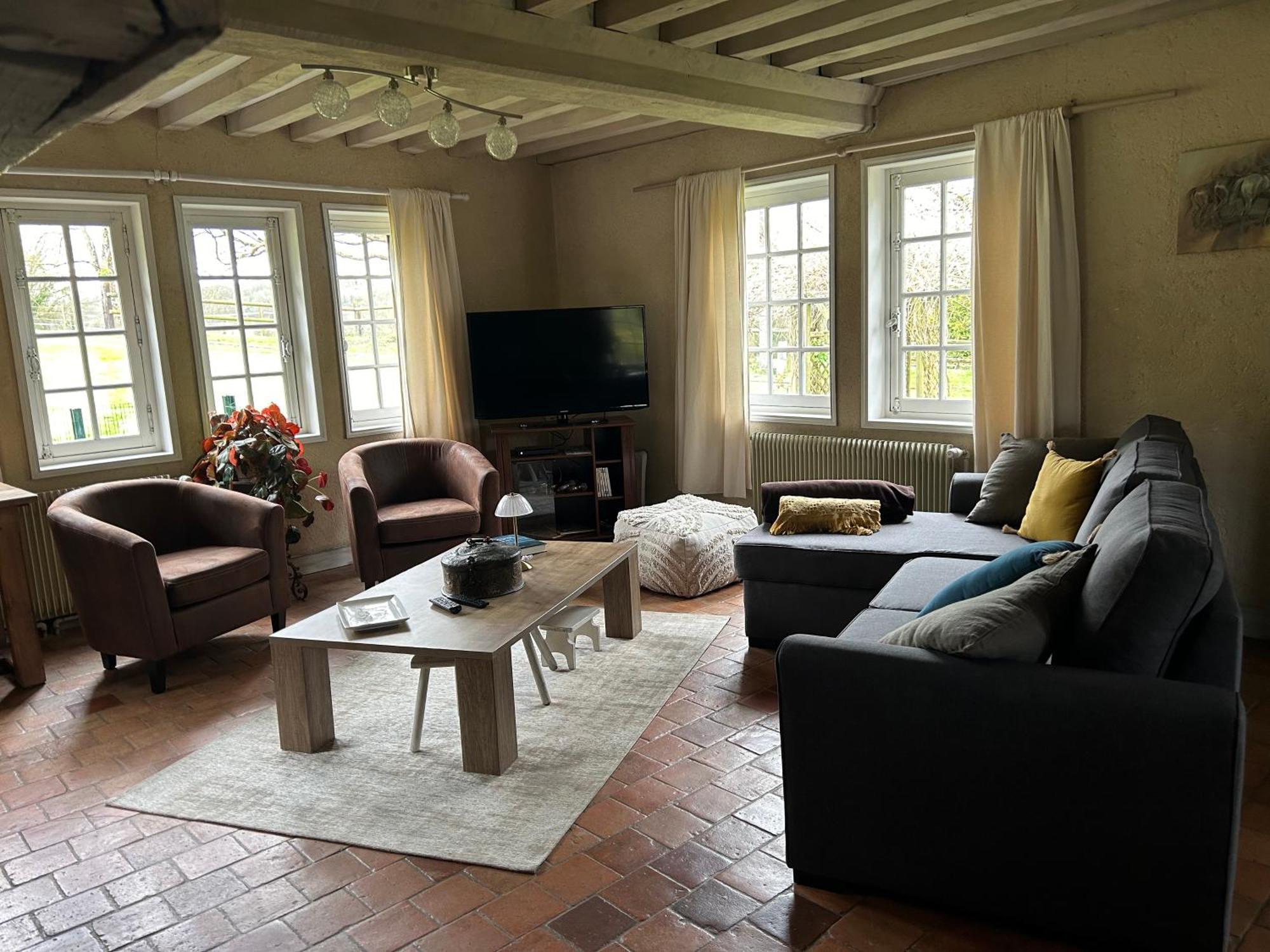 Les Hortensias Manerbe Extérieur photo
